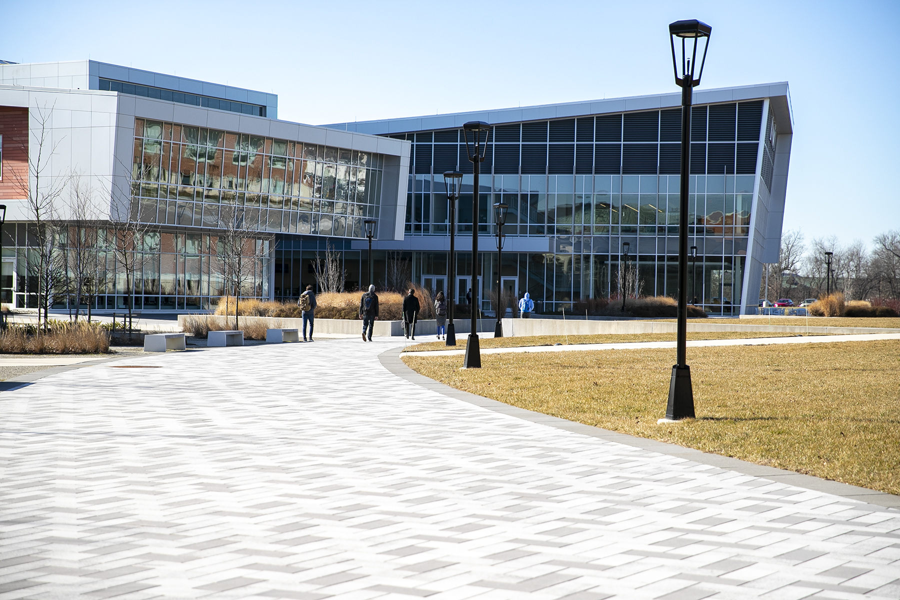 students walking toward the back of the Student Success Center