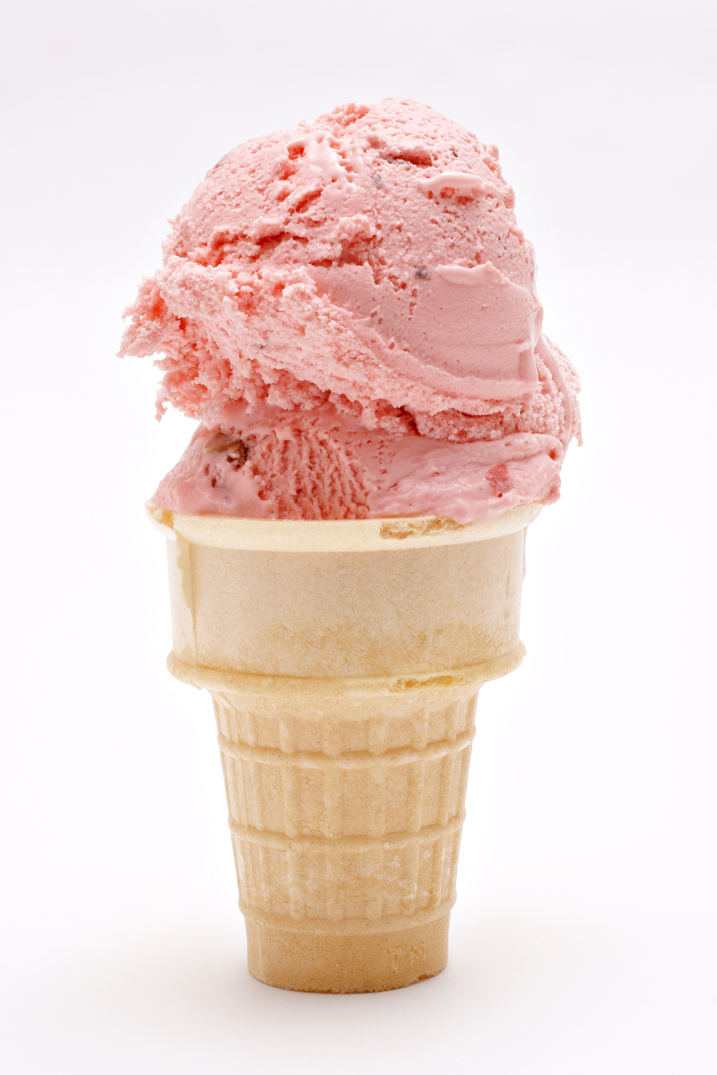 berry ice cream cone