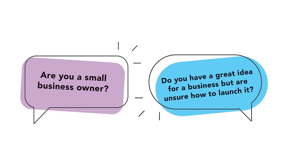 speech bubble asking if you have a great idea for a business