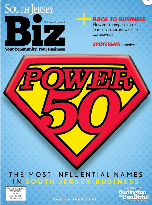 South Jersey Biz Power 50, 2020 Cover