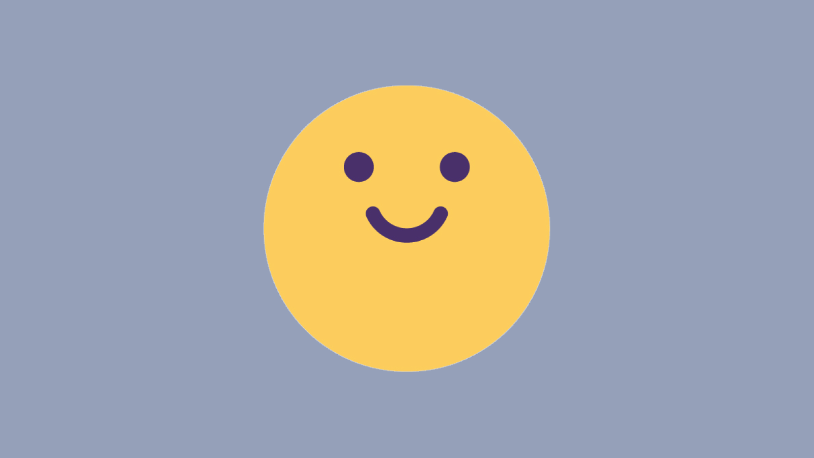 Smiley face emoji icon