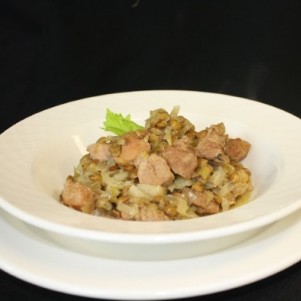 Alsatian Style Lentil, Cabbage and Pork Stew 