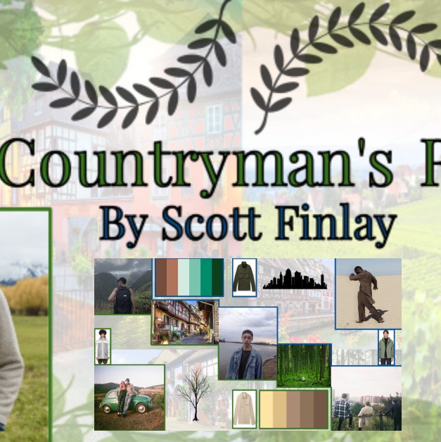 Images of Scott Finlay's fictional brand "The Countryman's Respite"